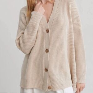 Jenni Kayne Cashmere Cocoon Cardigan in Oatmeal